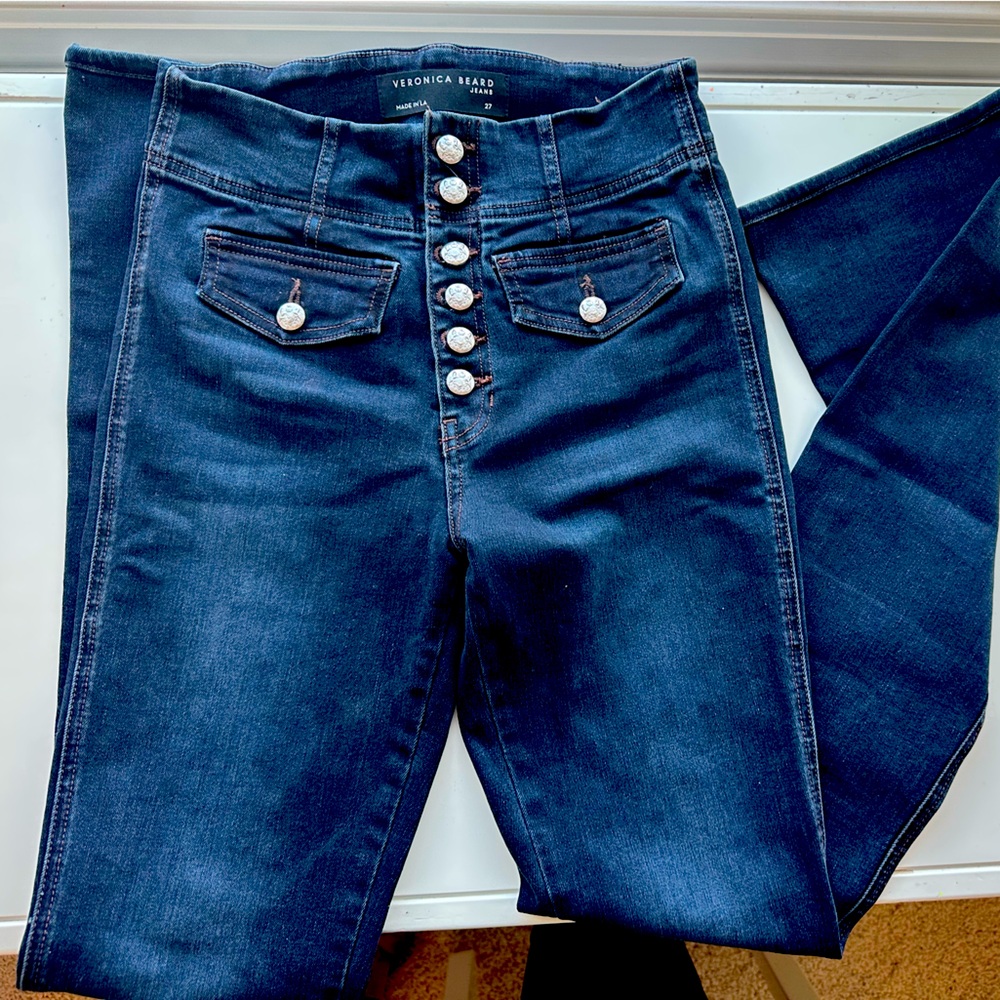 Veronica Beard High Rise Flare Jeans